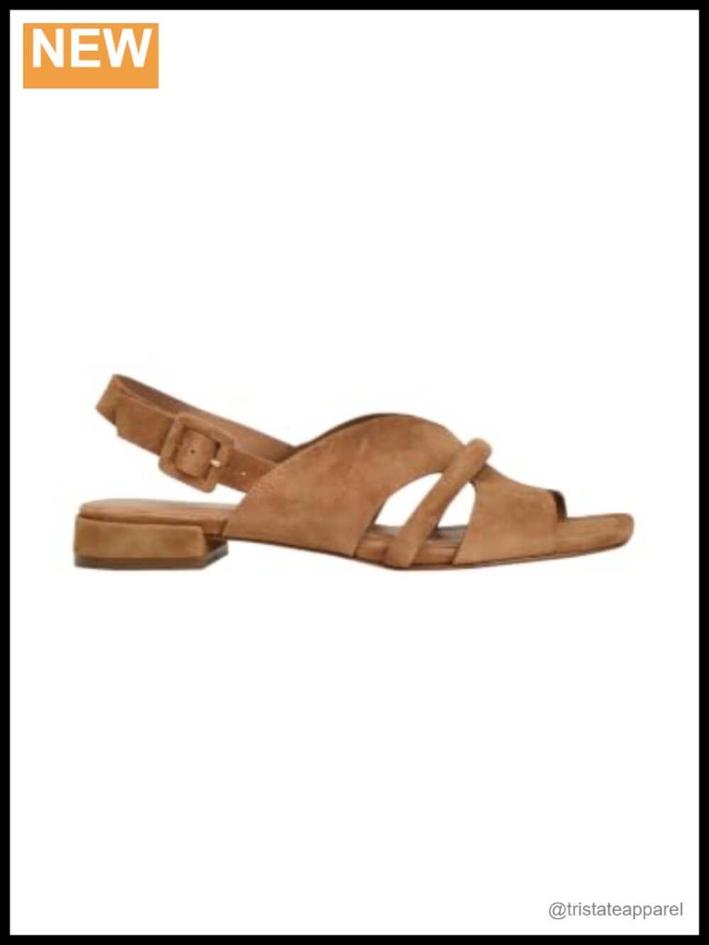 Suede Heeled Sandals with Slingback Adjustable Buckle Cushioned Insole